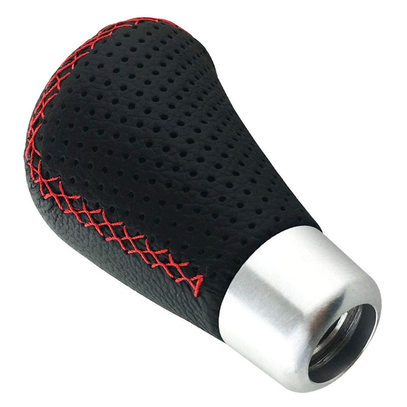 Abfer Shifter Knobs 5 Speed Manual Stick Shifting Handle Leather Gear Shift Knob for Car Motor Vehicles, Black - Image 4